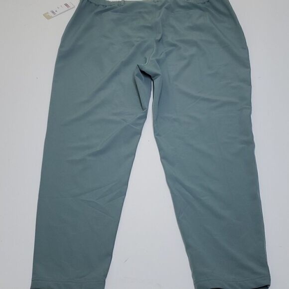 NEW 18 ZIP POCKETS SAGE GREEN LIGHTWEIGHT 32 COOL DRESS CASUAL PANTS 1X 2X NWT - Picture 8 of 14